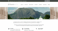 Desktop Screenshot of jbdauduandco.com