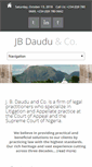 Mobile Screenshot of jbdauduandco.com